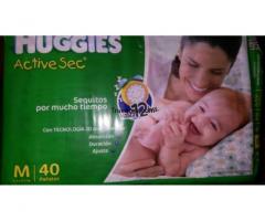 Pañales huggies active sec - 1/1