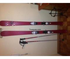 Skis freestyle + palos - 1/1