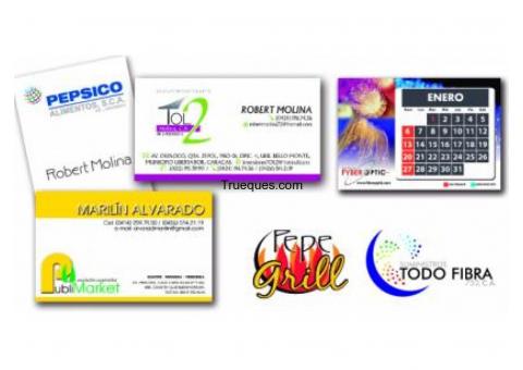 Diseño de logotipos, tarjetas, afiches, pendones y otros