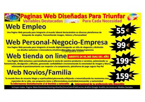 Diseño de paginas web edicion de videos