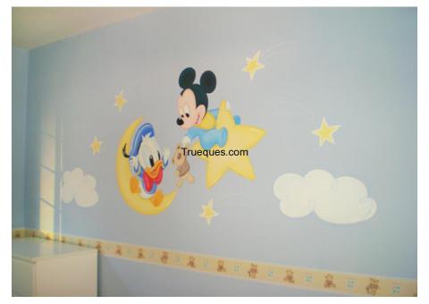 Hacemos toda clase de trabajo de pintura, desde pintura de casas, hasta trabajos artisticos, murales