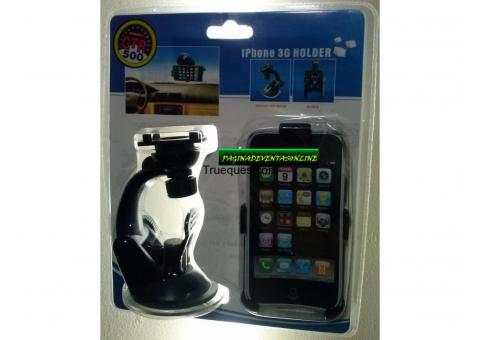 Base holder iphone 3g con chupon para carro