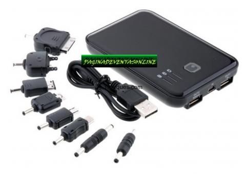 Power bank 5000 mah ipad iphone mp3 2 usb