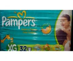 Pampers xg de 32 pañales