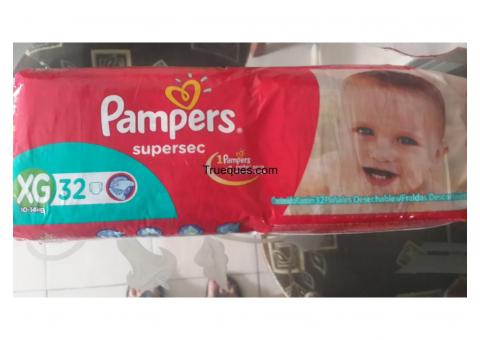 Pañales pampers xg