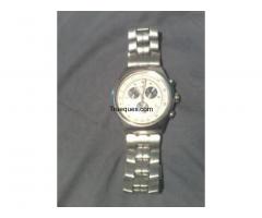 Reloj swatch irony 4 jewels 3 piñones con calendario todo en acero un reloj para toda la vida de cab