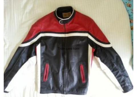 Jaket 100% cuero talla m traida de mexico