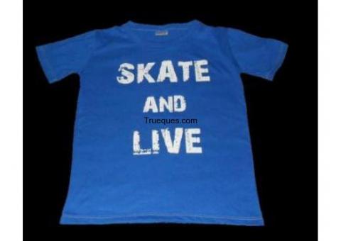 Excelente lote de remeras niños/as onda skate