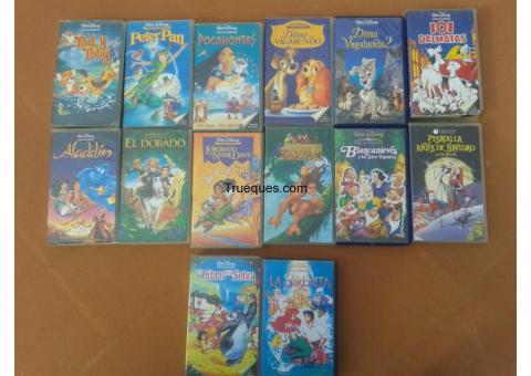 14 cintas vhs walt disney por ¿que me ofreces?