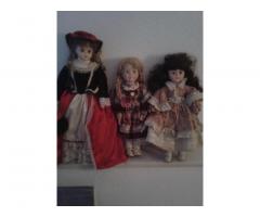 3 muñecas de porcelas antiguas por algo que me ineterese - 1/1
