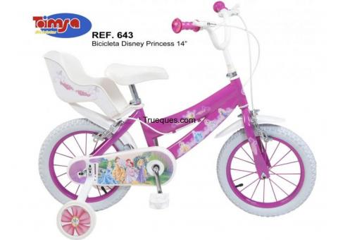 Bicicleta para niña 3 a 5a princesas disney rodado 14 por bicicleta para niña de 6 a 8a en similares