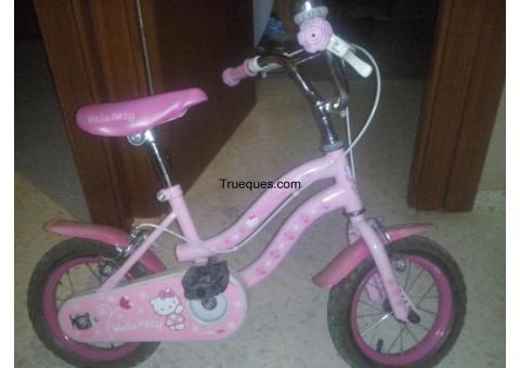 Bicicleta hello kity por lo que sea