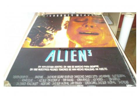 Cartel de cine alien 3 por