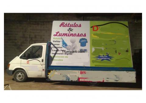 Camion publicitario ford transit por vito/ sprinter 2007 - minitractor