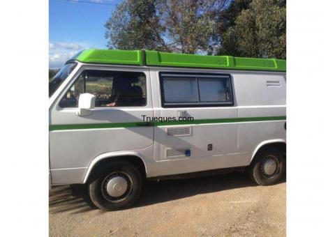 Autocaravana vw transporter del año 84 por furgoneta