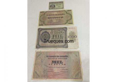 Billetes de pesetas