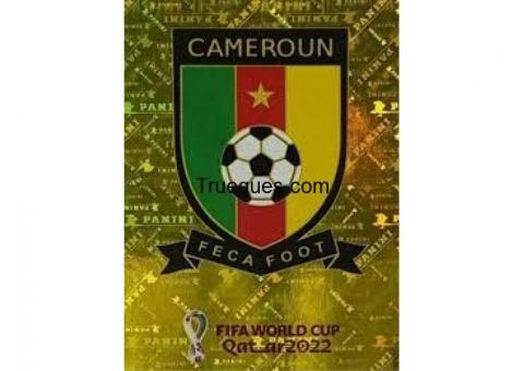 Figurita del mundial qatar 2022 escudo de camerun