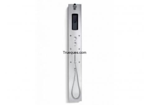 Columna de hidromasaje termostática, modelo houston, de profiltek, en acero, para ducha