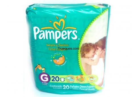 Pañales pampers talla g