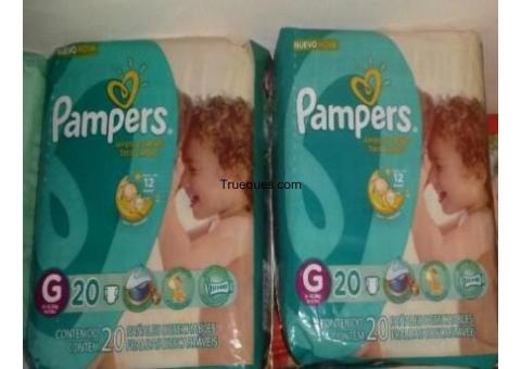 Pañales pampers talla g