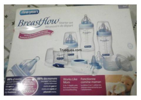 Teteros breastflow ( anticolicos ) totalmente nuevo