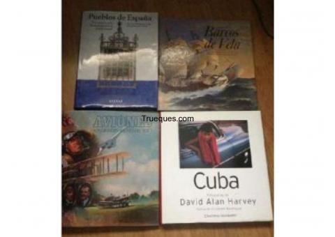 4 libros pueblos de españa, barcos de vela, aviones y cuba del david alan harvey