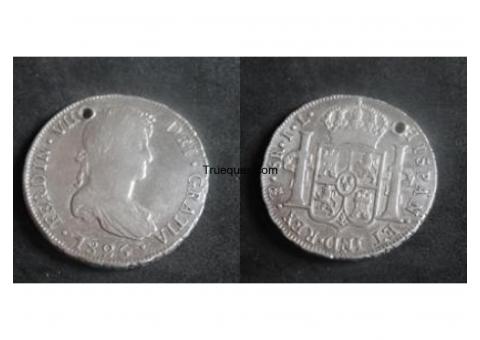 8 reales 1825 potosi . la ultima moneda española de america