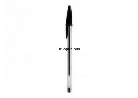 Bolígrafo bic negro