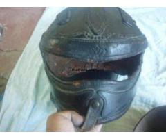 Casco unico de cuero antiguo años 30 o 40 - 1/1