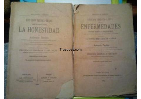 Libros (2) de estudio médico-legal (años 1882 y 1884)