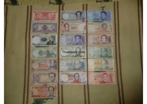 Monedas y billetes venezolanos viejos