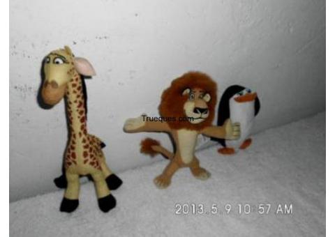 Muñecos de mcdonald´s madagascar 2