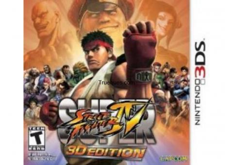 Quiero cambiar un juego nintendo3ds super street fighter