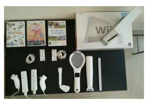 Wii + 3juegos + accesorios