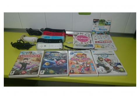 Wii completa con muchos extras