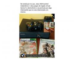 Xbox 360 5gb + kinetc + 3 juegos