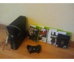 Xbox 360 slim + juegos + auriculares - 1/1