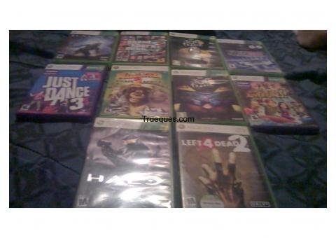 Xbox 360 slim 4gb con cable hdmi, kinect, 2 controles y 10 juegos todo original