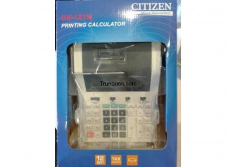 4 calculadoras contab. t/medio. citizen cx121 12dig