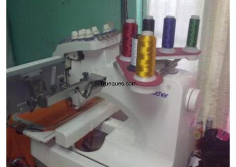 Maquina bordadora brotherpr620, semi industrial