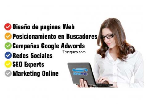 Pagina web site administrable y con altos resultados para su proyecto