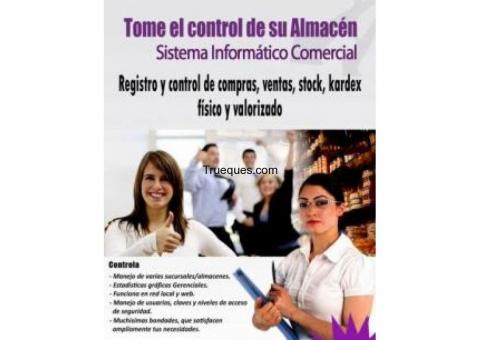 Sistema sofware : inventarios, ventas, compras, stock, caja