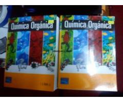 2 tomos de libros de química orgánica de pearson, prentice hall - 1/1
