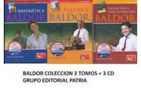 Baldor 3 tomos ultima edicion + cds original