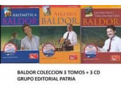Baldor 3 tomos ultima edicion + cds original