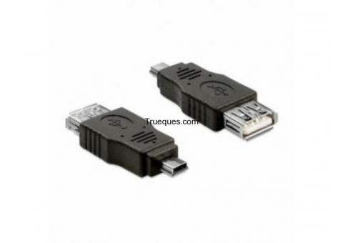 Adaptadores mini usb/usb + adaptador micro usb/usb