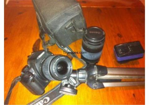 Canon - eos 350d+zoom 90-300mm+tripode por ipad mini