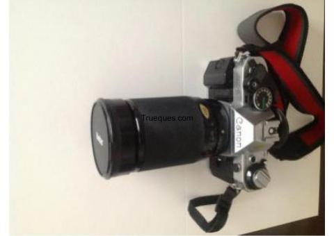Canon ae-1 program + zoom vivitar 28-200mm 1:35-5.3
