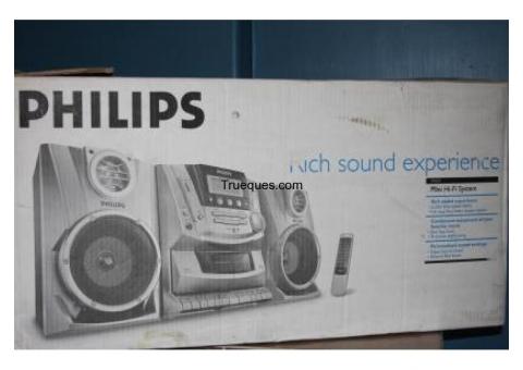 Minicomponente de sonido philips