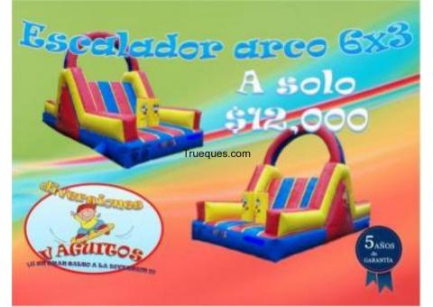 Brincolin escalador 6x3 nuevo ideal para rentar o para tus niños aprovecha